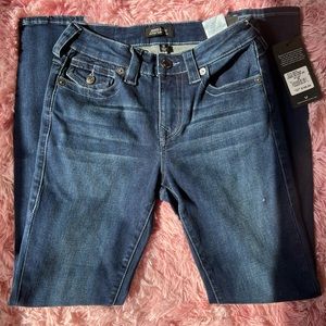 Sz 25 Jennie curvy Midrise super skinny true religion Jeans